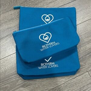 3/$15 Biotherm cosmetics pouches